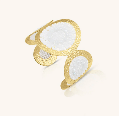 SANTIBE' - USHUAIA CUFF BRACCIALE WHITE