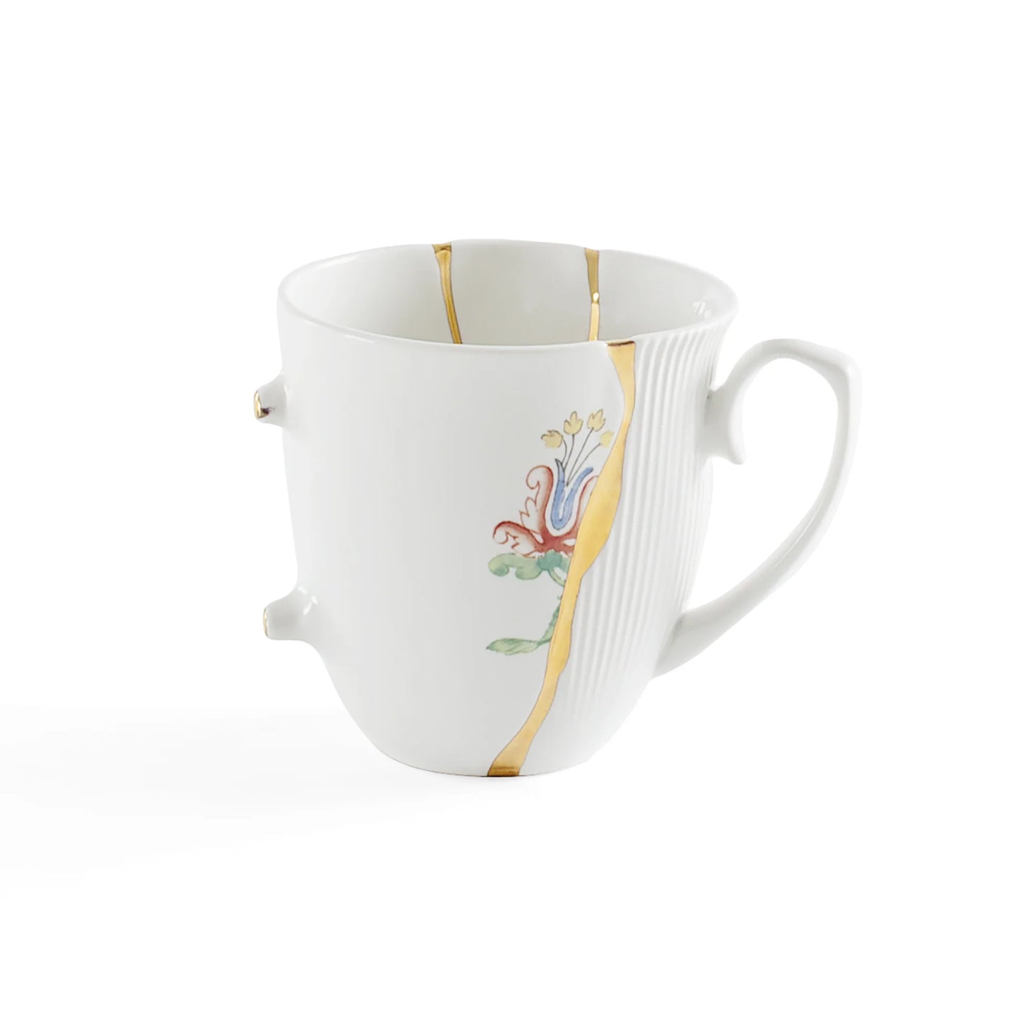 TAZZA LATTE KINTSUGI PORCELLANA ORO 24 KT