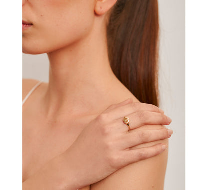 LE CARRE' - ANELLO CHEVALIER OVALE IN ORO GIALLO