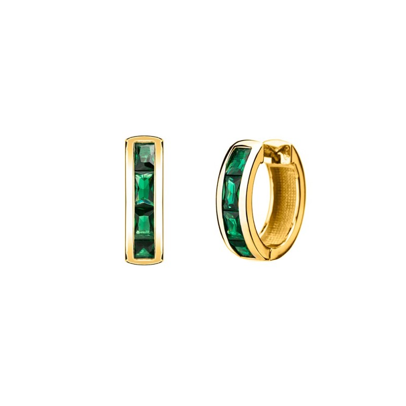 ORECCHINI LUXURY ZIRCONI VERDI