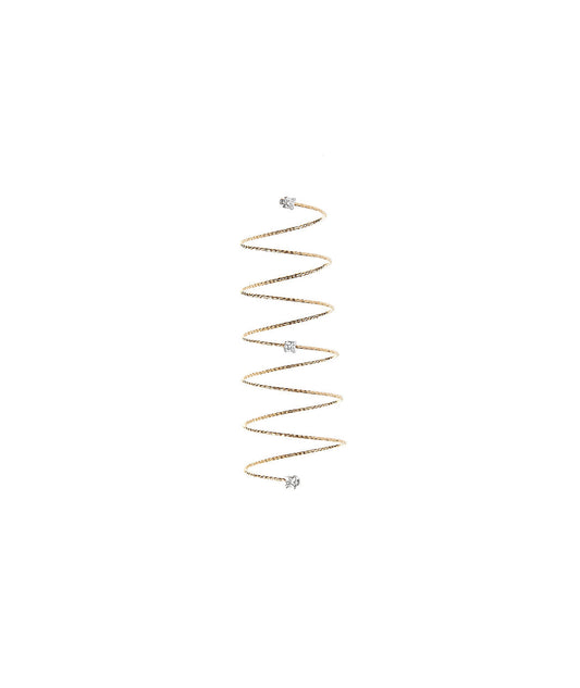 MAGIC WIRE - ANELLO SPIRALE IN ORO E DIAMANTI