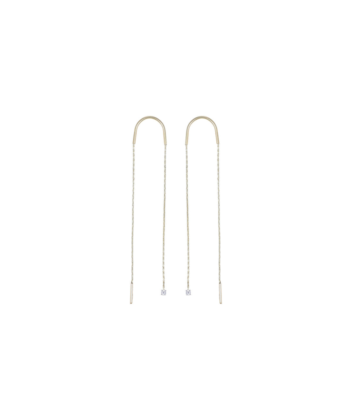 MAGIC WIRE - ORECCHINI PENDENTI ORO E DIAMANTI