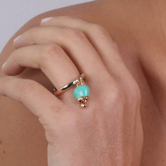 ANELLO METALLO DORATO CAMPANELLA TIFFANY