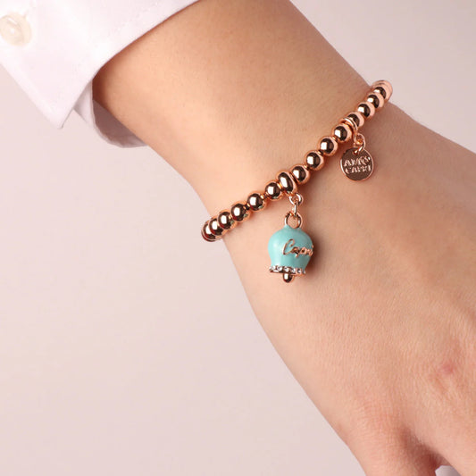 BRACCIALE IN METALLO CON CAMPANELLA TIFFANY