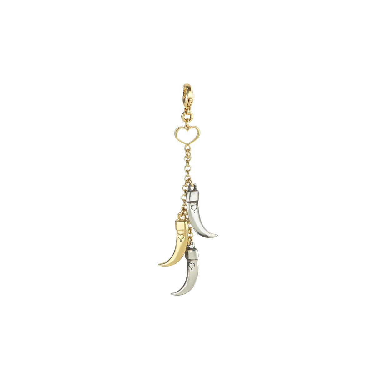 MAMAN ET SOPHIE - CHARM ARGENTO DORATO CON ZANNE
