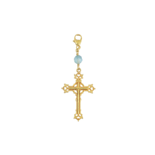 MAMAN ET SOPHIE - CHARM ARGENTO DORATO CON CROCE