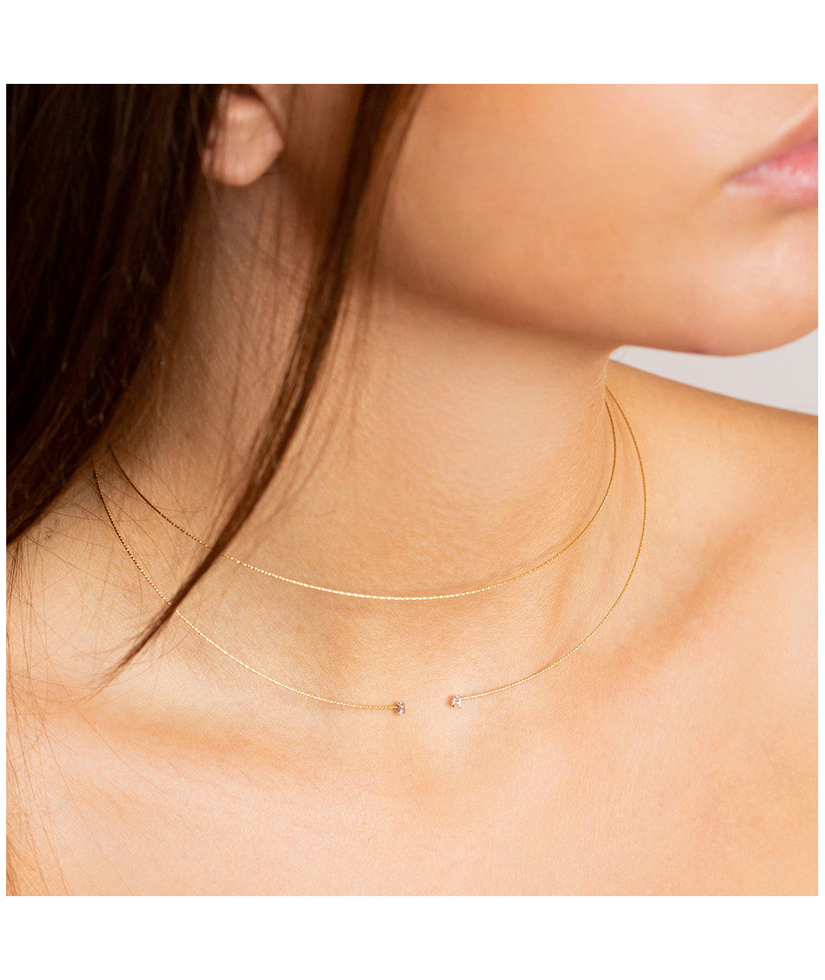 MAGIC WIRE - COLLIER GIROCOLLO IN ORO E DIAMANTI