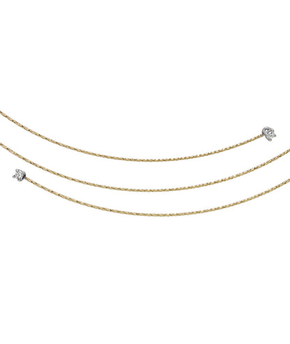 MAGIC WIRE - COLLIER GIROCOLLO IN ORO E DIAMANTI