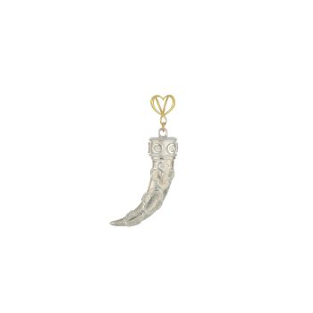 MAMAN ET SOPHIE - CHARM ARGENTO DORATO CON ZANNA E FIORE