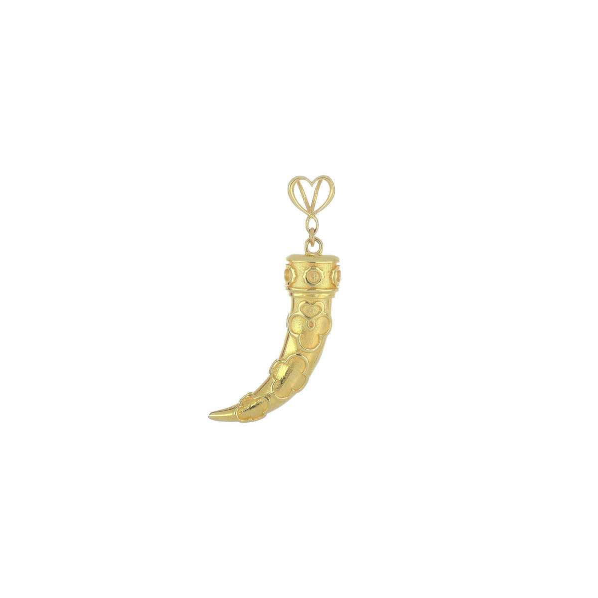 MAMAN ET SOPHIE - CHARM ARGENTO DORATO CON ZANNA E FIORE