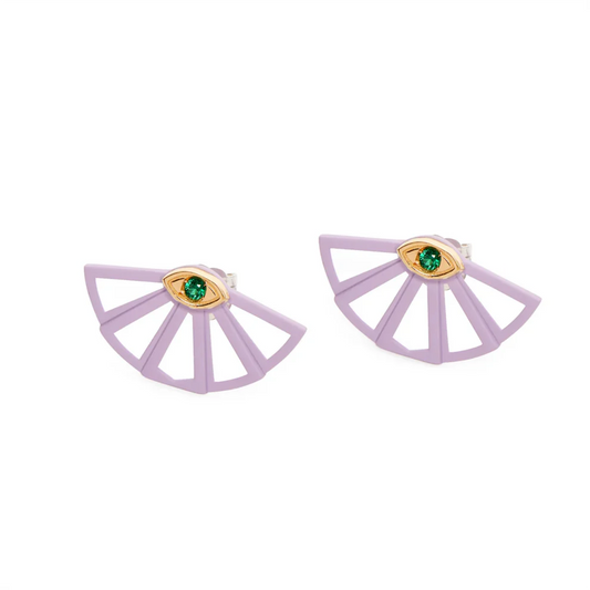 VALENTINA FERRAGNI - ORECCHINI VENTAGLIO COLOR LILLA