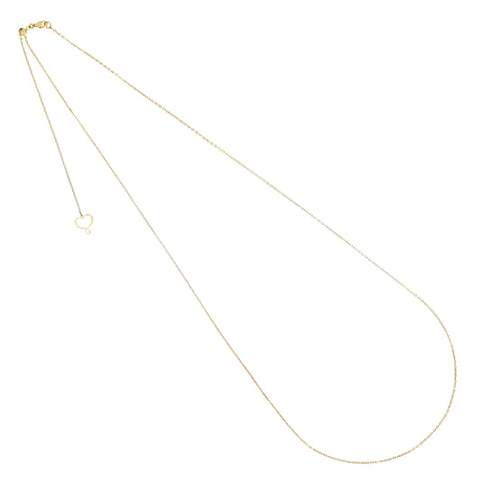 MAMAN ET SOPHIE - COLLANA 75CM ARGENTO DORATO CON CUORE