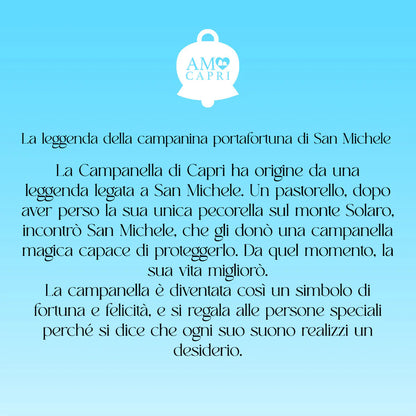 AMO CAPRI - BRACIALE TRE CAMPANE SMALTATE BIANCHE