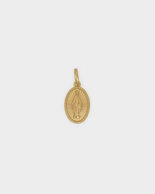 CHARM BAR - CIONDOLO MADONNA IN ARGENTO DORATO