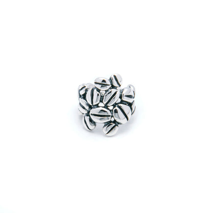 ANELLO CHICCHI DI CAFFE' IN ARGENTO