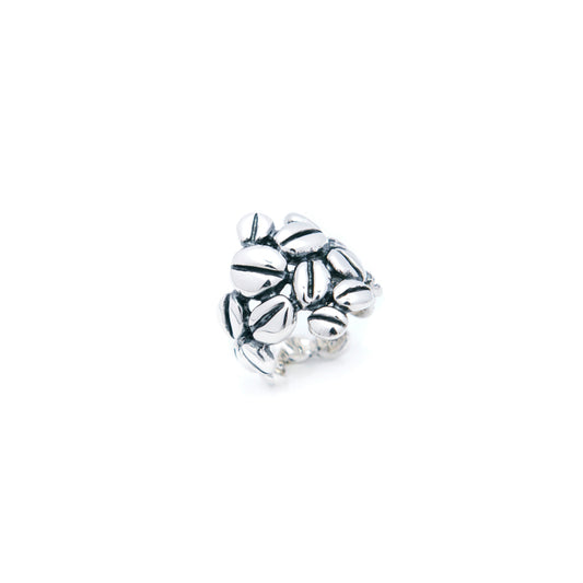 ANELLO CHICCHI DI CAFFE' IN ARGENTO