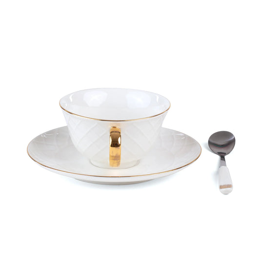 TAZZA DA THE' CON PIATTINO -TEACUP TARIN GIUNONE