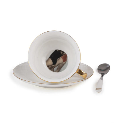 TAZZA DA THE' CON PIATTINO -TEACUP TARIN GIUNONE