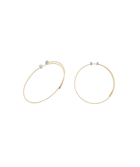 MAGIC WIRE - ORECCHINI CERCHI CON DIAMANTI