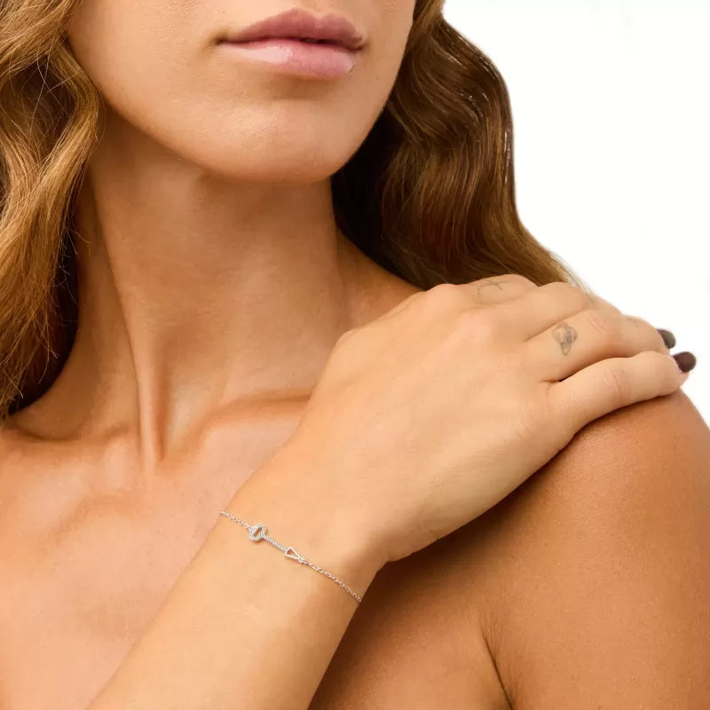 VALENTINA FERRAGNI - BRACCIALE CHIAVE SILVER CON ZIRCONI