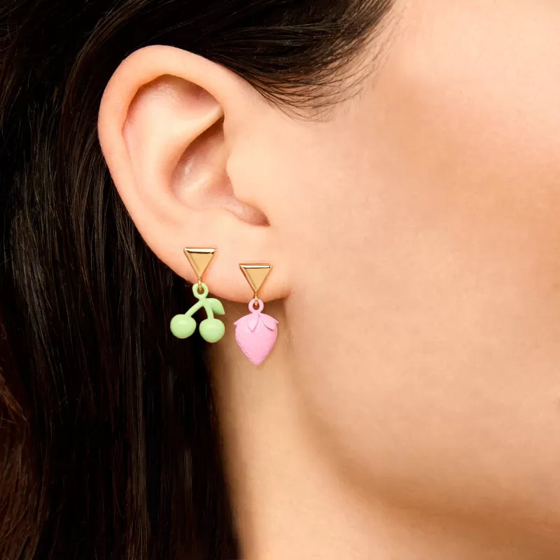 VALENTINA FERRAGNI - ORECCHINI PENDENTI CILIEGIA E FRAGOLA