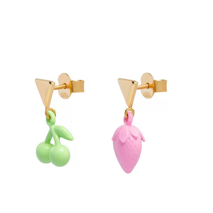 VALENTINA FERRAGNI - ORECCHINI PENDENTI CILIEGIA E FRAGOLA