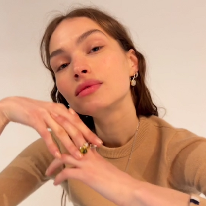 TI SENTO - COLLANA ARGENTO DORATO CON PENDENTE ZIRCONI